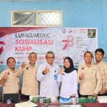 BPHN Melalui Kanwil Kemenkumham Lampung Gandeng YLKBH-SPSI adakan kegiatan Luhkumtak Se-Indonesia.