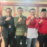 DPC PWRI Lampung Tengah kunjungi kantor kepala BPKAD diskusi tentang Growth Pole.