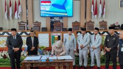 DPRD Lampung Timur gelar Paripurna pergantian massa jabatan dan pengangkatan Bupati terpilih.