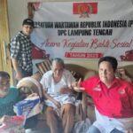 DPC-PWRI Lampung Tengah Peduli, Adakan Kegiatan Bakti Sosial.