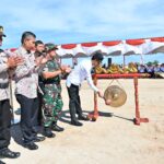 TMMD Sengkuyung tahap II desa Karangwuni, Polokarto dibuka Wakil Bupati Sukoharjo.