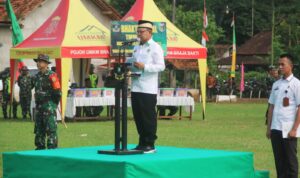 Program kemanunggalan TNI TMMD ke-117 Kodim 0429/Lamtim resmi dibuka.