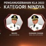 KemenPPPA memberikan penghargaan KLA kategori Nindya kepada Kota Metro.