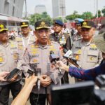 Kapolri mengecek kesiapan acara puncak hari Bhayangkara di GBK.