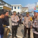 Kapolres Lampung Utara Pimpin Pengamanan Aksi Damai Aliansi Masyarakat Lampung.