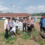 Laksanakan program POLRI POLRES OKU Selatan POLSEK Buay Pemaca tanam pohon.