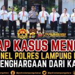 Ungkap kasus yang menjadi atensi pimpinan, personel Polres Lampung Utara dapat perhargaan dari Kapolres.