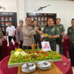 Polres Lampung Utara berikan kejutan di hari ulang tahun TNI Ke-78.