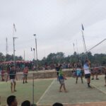 Jalin silaturahmi karang taruna desa Gedung Wani adakan turnamen voli ball.