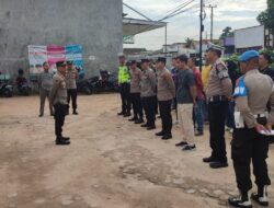 Siagakan personil Polres Metro amankan rapat Pleno di tingkat PPK.