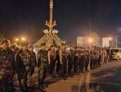 Polres Lampung Utara gelar patroli gabungan antisipasi gangguan Kamtibmas.