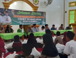 Safari Ramadhan Sekda Lampung Timur Bukber Bersama Warga Desa Adiwrno dan Santunan Anak Yatim.