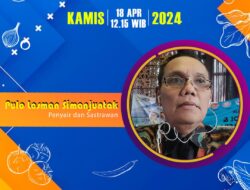 Penyair Pulo Lasman Simanjuntak Baca Puisi ‘Kalah Atau Menang’ Dalam Siaran Live di RRI Pro 1 Frekuensi 91, 2 FM.