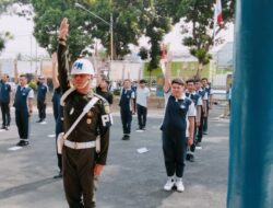 Dishub Bersama Polisi Militer Metro Menggelar Senam Lalu Lintas.