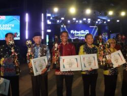 Kabupaten Lampung Utara meraih penghargaan anjungan inspiratif di Lampung Fair 2024.