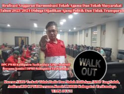 Pada acar audiensi DPC PWRI Walk Out, terindikasi komisi l DPRD kabupaten Tasikmalaya hadirkan SKPD salah.