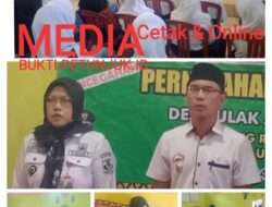 Sosialisasi pernikahan dini KUA Tanjung Raja sebagai narasumber di desa Ulak Ata dibuka camat Tanjung Raja.