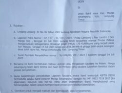 Maman Korban dugaan pengeroyokan mendapat surat SP2HP dari Polsek Marga Sekampung.