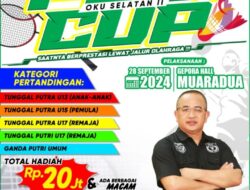 Penjaringan bibit atlet, PBSI CUP II OKU Selatan akan mengelar event kejuaraan bulu tangkis.