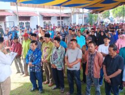 Cabup pasangan ABDI kembali lantik ribuan tim di kecamatan Pulau Beringin.