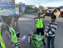 Mulai Besok, Satlantas Polres OKU Selatan Gelar Operasi Zebra.