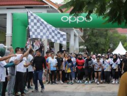 Kapolres Wajo AKBP Rosid ikut Heal Thies Fun Run And Walk hari kesehatan nasional ke-60