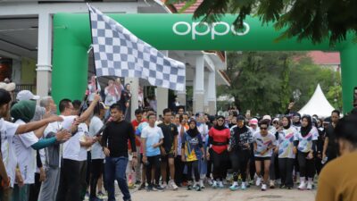 Kapolres Wajo AKBP Rosid ikut Heal Thies Fun Run And Walk hari kesehatan nasional ke-60