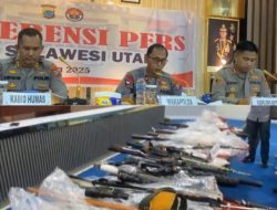 Pembuat dan Penjual Senjata Rakitan Ilegal di Minahasa Tenggara Diringkus Tim Gabungan Polda Sulut