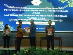 Lampung Utara Kembali Berhasil Meraih Opini WTP Atas LHP LKPD Tahun 2024.