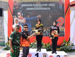Polwan Polres OKU Selatan Juara Satu Lomba Menembak Tingkat Polda Sumsel