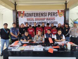 Polres Lampung Utara Amankan 4 Orang Sindikat Kasus Pembuatan SIM Palsu