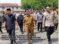 Bupati Lampung Utara Temui Aksi Damai Aliansi Pemuda Mahasiswa Rakyat Kawal Aspirasi Masyarakat