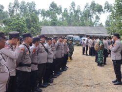 Polres Way Kanan dan Polres Lampung Utara Pam Aksi Unras di PT. PML Register 46