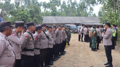 Polres Way Kanan dan Polres Lampung Utara Pam Aksi Unras di PT. PML Register 46