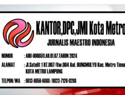Telah Terima SK Dari Ketum DPP JMI, DPC JMI Metro Akan Segera Terdaftar di Kesbangpol