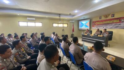 Direktorat Binmas Polda Lampung Kunjungi Polres Way Kanan, Berikan Pembinaan Bhabinkamtibmas