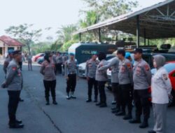 Kasi Propam Polres OKU, Giat Rutin Pengecekan Absensi Kehadiran Personel Saat Apel Pagi