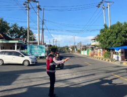 Sat Samapta Polres Pesisir Barat Gelar PAM Rawan Pagi, Antisipasi Kepadatan Kendaraan
