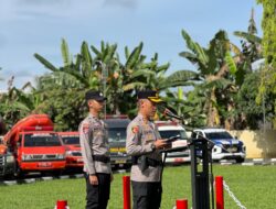 Polres OKUS Gelar Apel Bersama Pemda dan SKPD Antisipasi Potensi Bencana Hidrometeorologi