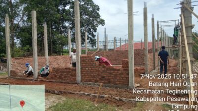 Proyek Revitalisasi SMKN 1 Tegineneng Terindikasi Melanggar K3 dan PBG Belum Terbit