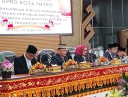 DPRD Metro Gelar Rapat Paripurna Mengikuti Sidang Tahunan HUT RI Ke-80