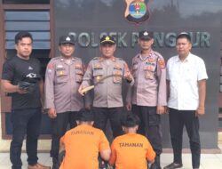 Polsek Punggur Amankan Dua Remaja Pelaku Pembacokan di Jalan Raya Kampung Totokaton