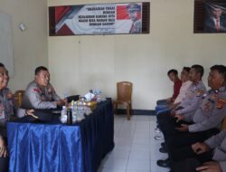 Tingkatkan Sinergitas Kapolres Way Kanan Kunker di Polsek Rebang Tangkas dan Kasui