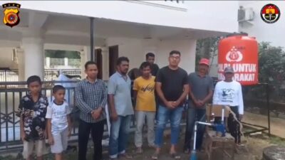 Polres Pidie Salurkan Sumur Bor Bantuan Kapolda Aceh untuk Warga Gampong Tanjong