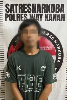 Polisi Bekuk Seorang Pria Asal Buay Bahuga Way Kanan Diduga Edarkan Sabu