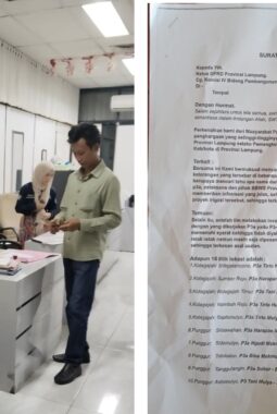 Ketua DPC JMI Lampung Tengah dan Masyarakat Pemerhati Pertanian Adukan Pekerjaan Irigasi Tersier Inpres 2 ke DPRD Provinsi Lampung 