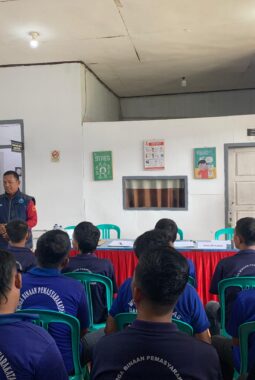 Tegaskan Komitmen Bersih Dari Halinar, Jajaran Lapas Way Kanan Lakukan Ikrar Pemasyarakatan.