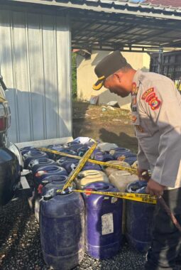 Polisi Amankan Mobil Toyota Fortuner dan BBM Bersubsidi Hampir 1 Ton di Pakuan Ratu