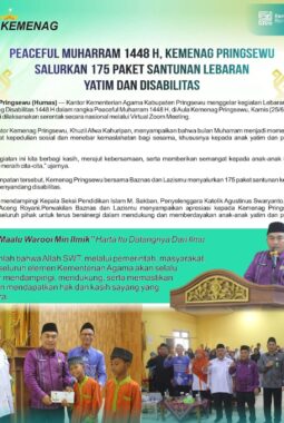 Kemenag Pringsewu Gelar Lebaran Anak Yatim dan Penyandang Disabilitas 1448 H