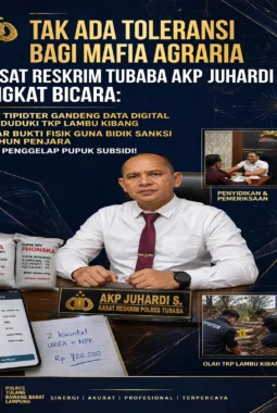 Unit Tipidter Polres Tulang Bawang Barat Olah TKP dan Priksa Saksi, Kasus Dugaan Mafia Pupuk